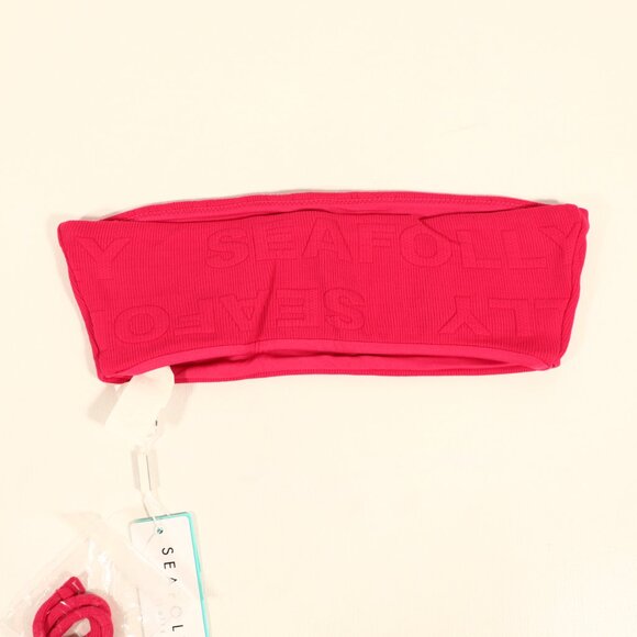 NWT Seafolly X Revolve Your Type Tube Top in Persian Pink - Picture 7 of 16